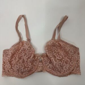 Victoria’s Secret Body by Victoria Unlined Demi Bra size 36DD rose pink lace